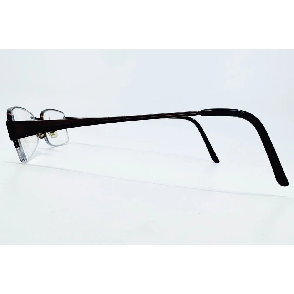 Guess Eyeglasses Frames Brown Semi-Rimless Rectangular GU 1482 BRN 50-19-135